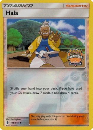 Image of Hala (Regional Championships) 126/145  - Reverse Holofoil League & Championship Cards - Promo