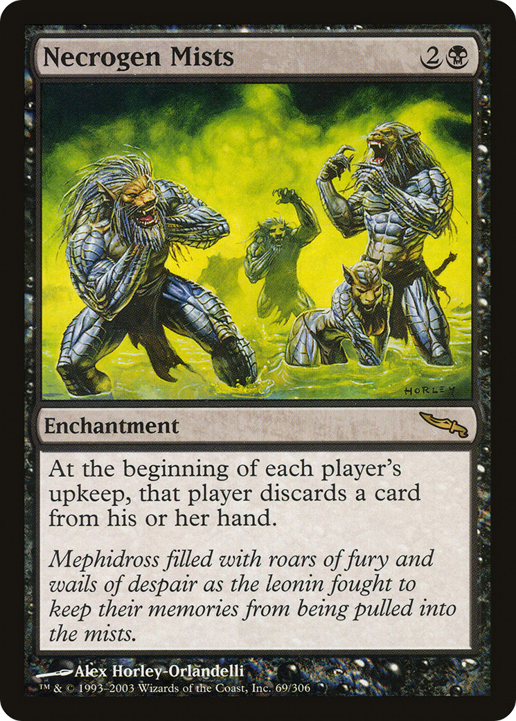 Image of Necrogen Mists (MRD-069) - Mirrodin Foil