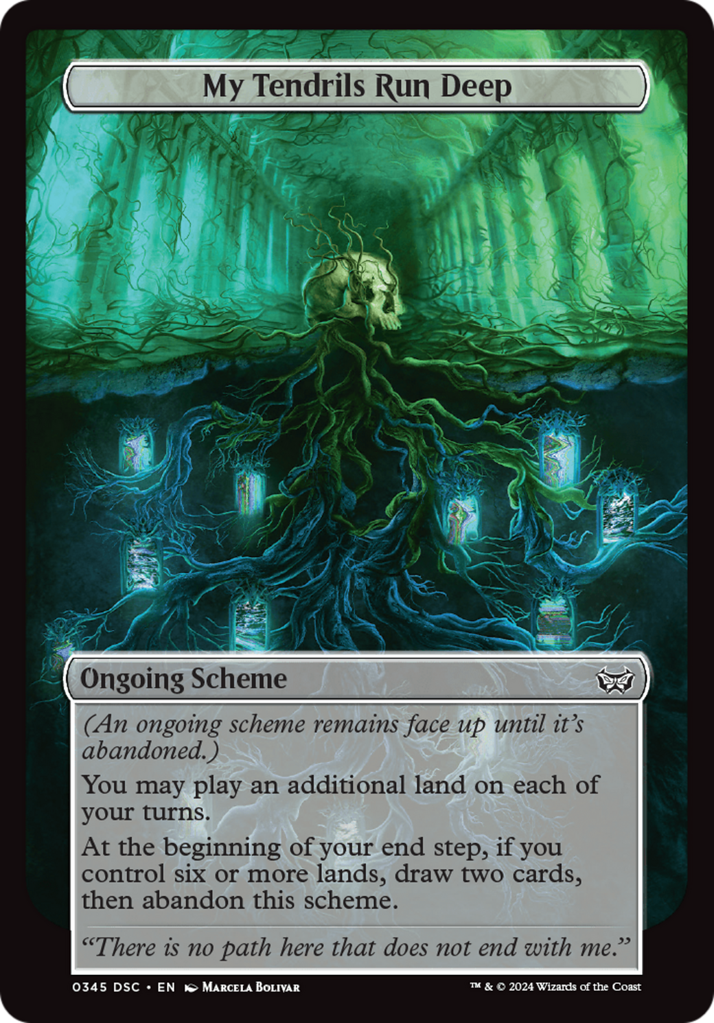 Image of My Tendrils Run Deep (Full Art) (A:DSC-345) - Duskmourn: House of Horror Commander