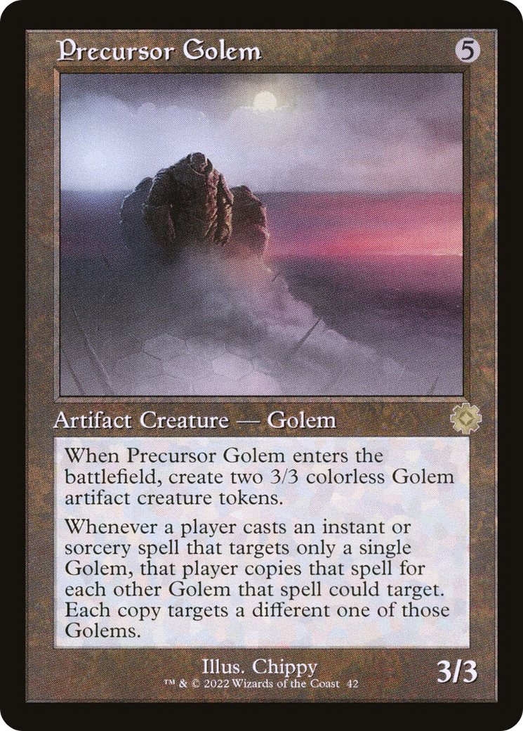 Image of Precursor Golem (BRR-042) - The Brothers' War Retro Artifacts Foil