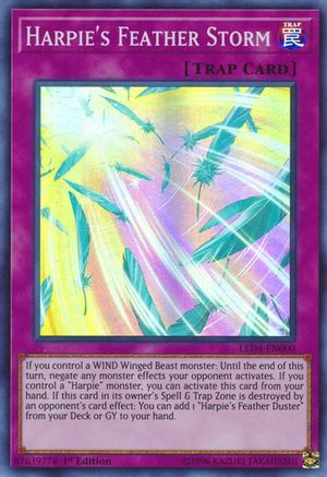 Image of Harpie's Feather Storm (LED4-EN000) - Legendary Duelists: Sisters of the Rose 1st Edition
