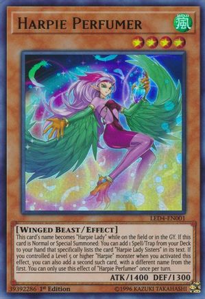 Image of Harpie Perfumer (LED4-EN001) - Legendary Duelists: Sisters of the Rose 1st Edition