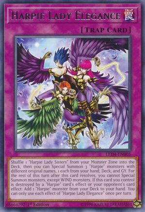 Image of Harpie Lady Elegance (LED4-EN005) - Legendary Duelists: Sisters of the Rose 1st Edition
