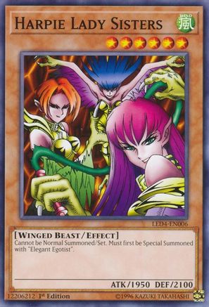 Image of Harpie Lady Sisters (LED4-EN006) - Legendary Duelists: Sisters of the Rose 1st Edition