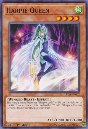 Image of Harpie Queen (LED4-EN007) - Legendary Duelists: Sisters of the Rose 1st Edition