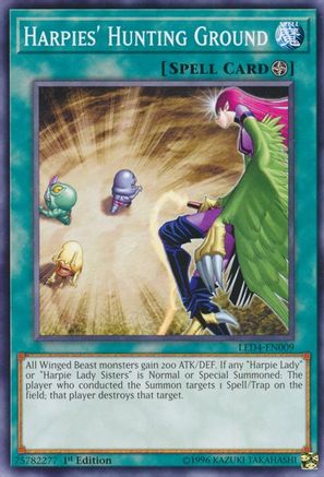 Image of Harpies' Hunting Ground (LED4-EN009) - Legendary Duelists: Sisters of the Rose 1st Edition