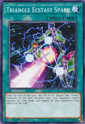 Image of Triangle Ecstasy Spark (LED4-EN011) - Legendary Duelists: Sisters of the Rose 1st Edition