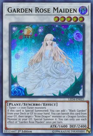 Image of Garden Rose Maiden (LED4-EN023) - Legendary Duelists: Sisters of the Rose 1st Edition