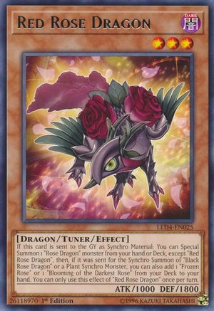 Image of Red Rose Dragon (LED4-EN025) - Legendary Duelists: Sisters of the Rose 1st Edition