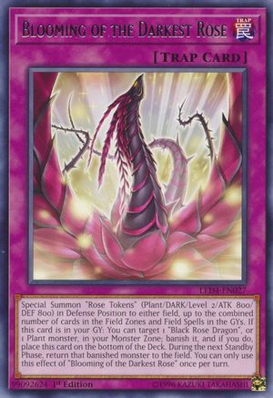 Image of Blooming of the Darkest Rose (LED4-EN027) - Legendary Duelists: Sisters of the Rose 1st Edition