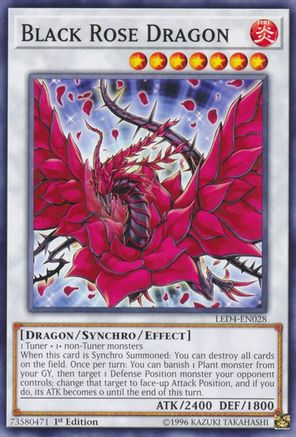 Image of Black Rose Dragon (LED4-EN028) - Legendary Duelists: Sisters of the Rose 1st Edition