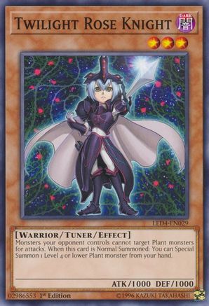 Image of Twilight Rose Knight (LED4-EN029) - Legendary Duelists: Sisters of the Rose 1st Edition