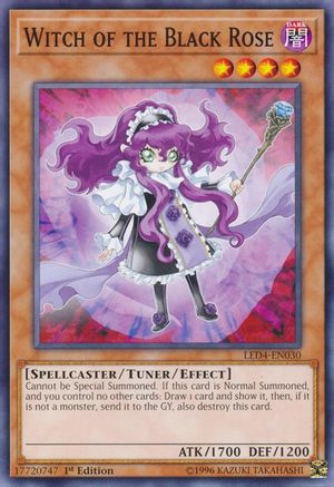 Image of Witch of the Black Rose (LED4-EN030) - Legendary Duelists: Sisters of the Rose 1st Edition