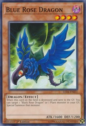 Image of Blue Rose Dragon (LED4-EN031) - Legendary Duelists: Sisters of the Rose 1st Edition