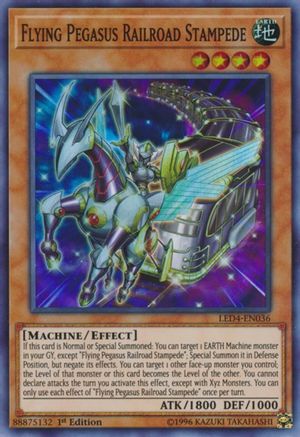 Image of Flying Pegasus Railroad Stampede (LED4-EN036) - Legendary Duelists: Sisters of the Rose 1st Edition