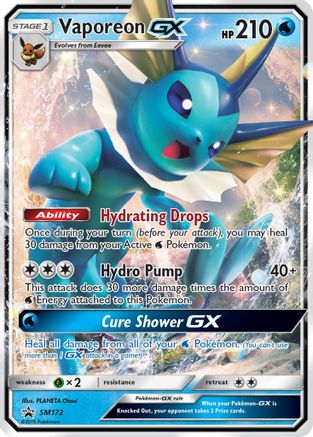 Image of Vaporeon GX SM172  - Holofoil SM Promos - Promo