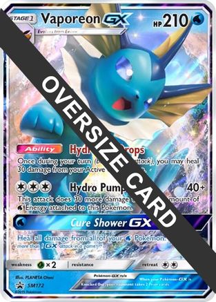 Image of Vaporeon GX SM172  - Holofoil Jumbo Cards - Promo