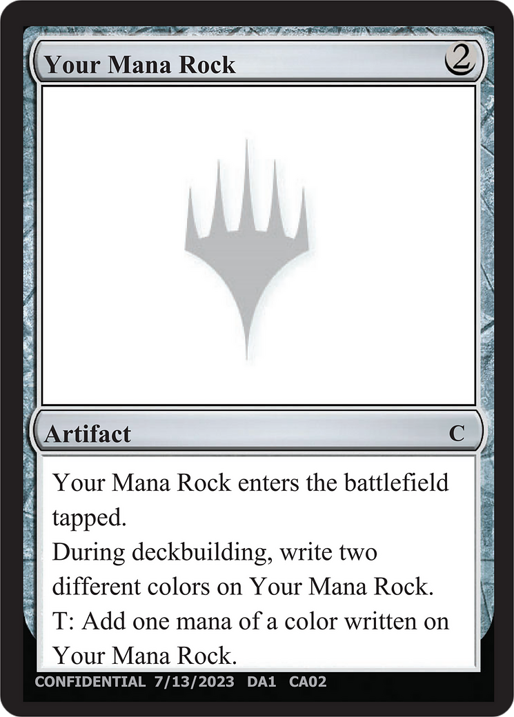 Image of Your Mana Rock (UNK-CA02B) - Unknown Event