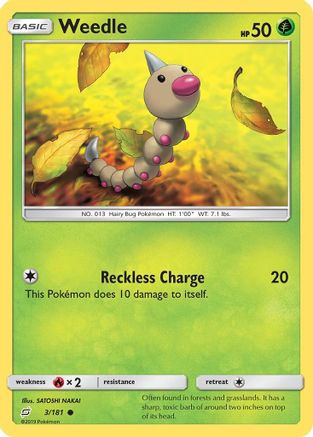 Image of Weedle (3) 003/181  SM  Team Up - Common
