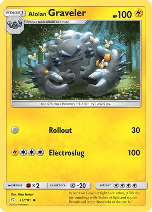 Image of Alolan Graveler 036/181  SM  Team Up - Uncommon