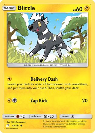Image of Blitzle 044  - Reverse Holofoil SM  Team Up - Common