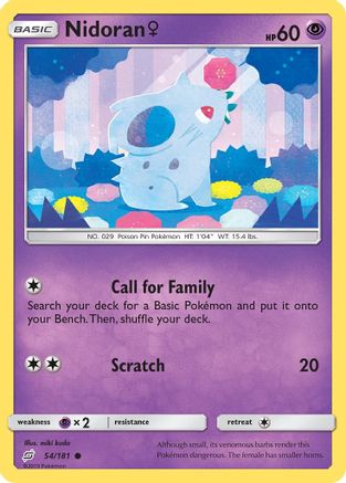 Image of Nidoran F 054/181  SM  Team Up - Common