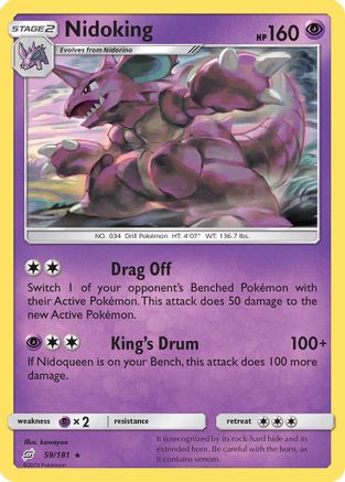 Image of Nidoking 059/181  - Reverse Holofoil SM  Team Up - Rare