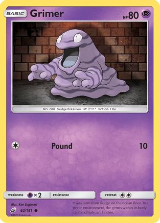 Image of Grimer 062  - Reverse Holofoil SM  Team Up - Common