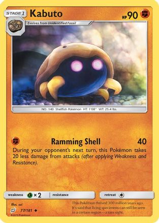 Image of Kabuto 077/181  SM  Team Up - Uncommon