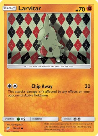 Image of Larvitar 079/181  - Reverse Holofoil SM  Team Up - Common