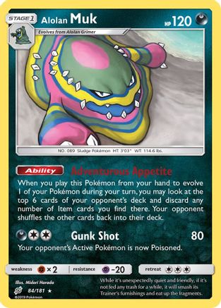 Image of Alolan Muk 084/181  SM  Team Up - Rare