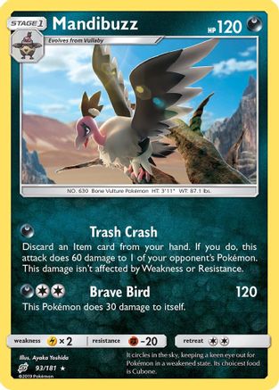 Image of Mandibuzz 093  - Reverse Holofoil SM  Team Up - Rare