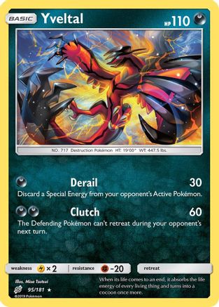 Image of Yveltal 095/181  - Holofoil SM  Team Up - Holo Rare