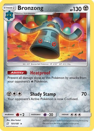Image of Bronzong 101  SM  Team Up - Rare