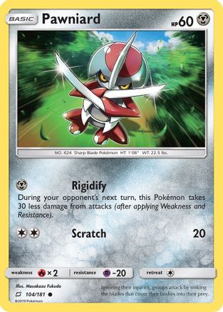 Image of Pawniard 104/181  - Reverse Holofoil SM  Team Up - Common