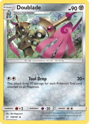 Image of Doublade 108  SM  Team Up - Uncommon