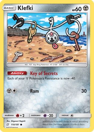 Image of Klefki 110/181  - Reverse Holofoil SM  Team Up - Common