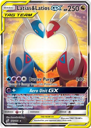 Image of Latias & Latios GX (Alternate Full Art) 170  - Holofoil SM  Team Up - Ultra Rare