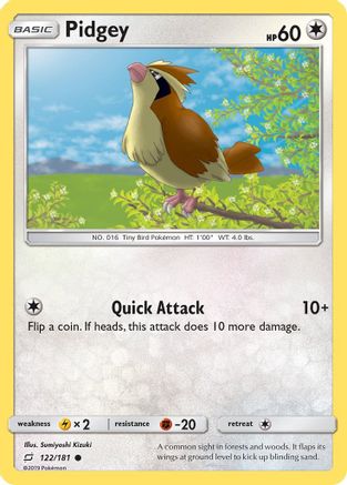 Image of Pidgey (122) 122/181  SM  Team Up - Common