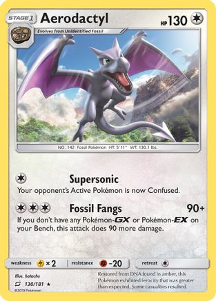 Image of Aerodactyl 130/181  SM  Team Up - Rare