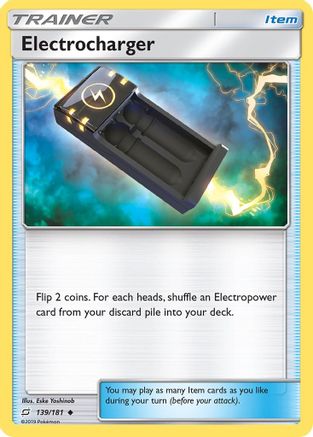 Image of Electrocharger 139/181  - Reverse Holofoil SM  Team Up - Uncommon