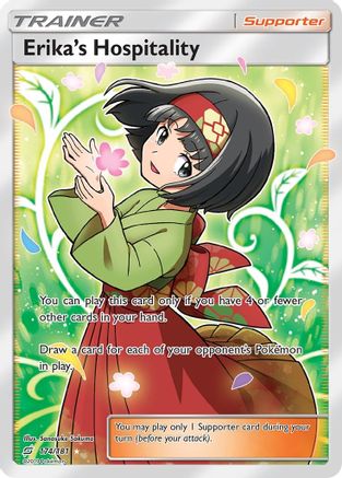Image of Erika's Hospitality (Full Art) 174  - Holofoil SM  Team Up - Ultra Rare