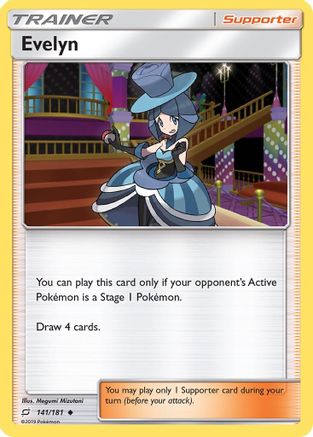 Image of Evelyn 141/181  - Reverse Holofoil SM  Team Up - Uncommon