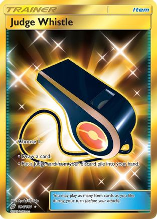 Image of Judge Whistle (Secret) 194  - Holofoil SM  Team Up - Secret Rare