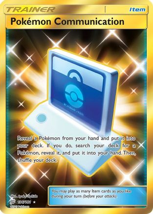 Image of Pokemon Communication (Secret) 196/181  - Holofoil SM  Team Up - Secret Rare