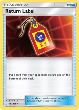 Image of Return Label 153  SM  Team Up - Uncommon