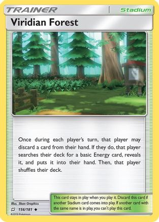 Image of Viridian Forest 156/181  SM  Team Up - Uncommon