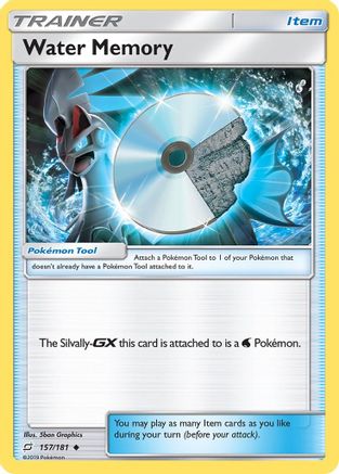 Image of Water Memory 157  - Reverse Holofoil SM  Team Up - Uncommon
