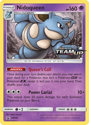 Image of Nidoqueen SM160  - Holofoil SM Promos - Promo