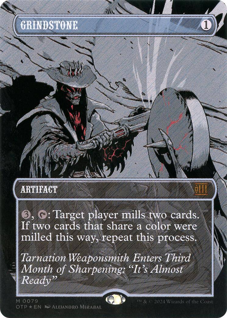 Image of Grindstone (Textured Foil) (OTP-079) - Breaking News (Borderless) Foil